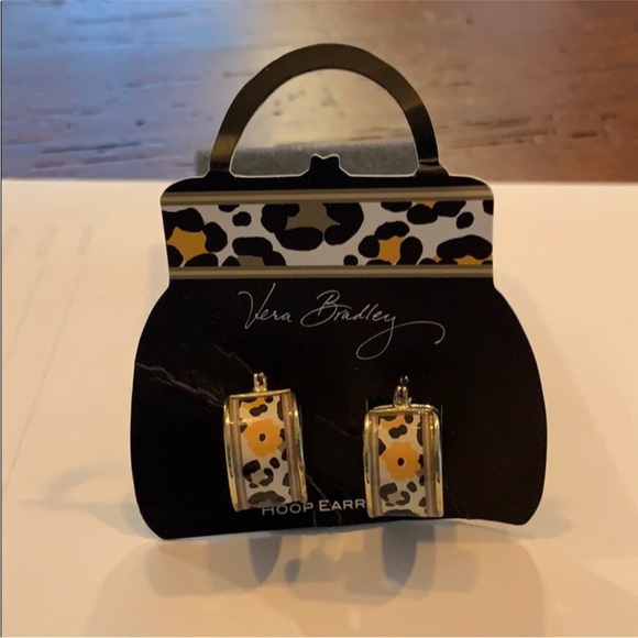 Vera Bradley “Go Wild”Retired Bangles, Hoop Earrings and Pouch.